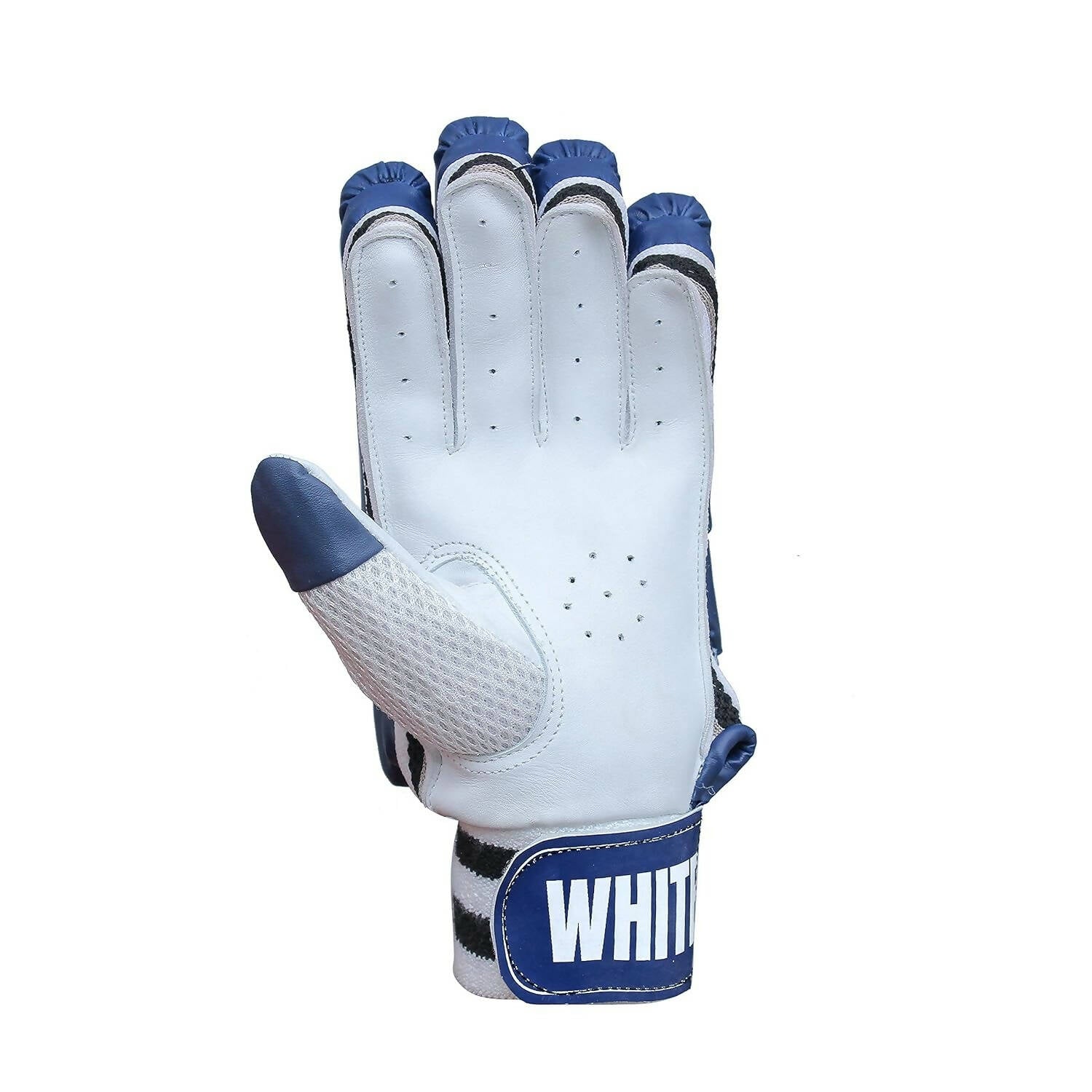 Whitedot Capital Cricket Batting Gloves Mens|Adult|Large Right Hand|Navy Blue 