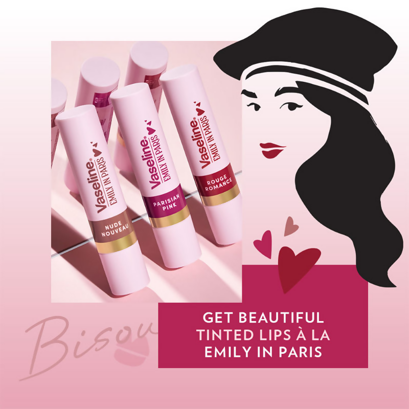 Vaseline Emily In Paris Tinted Lip Balm Stick - Parisian Pink  Grab2Buy Vaseline Grab2Buy