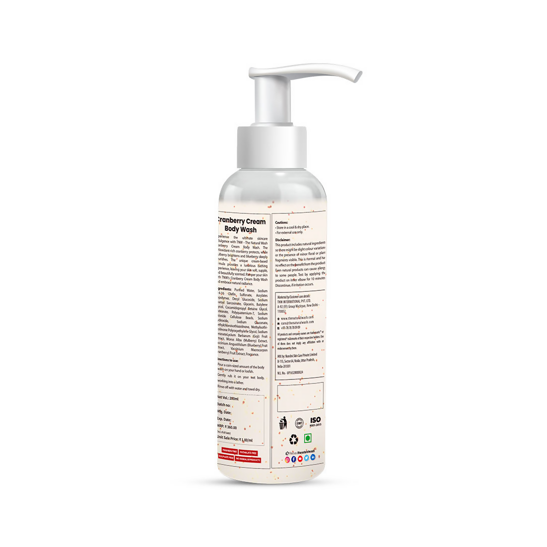 The Natural Wash Cranberry Cream Body Wash  Grab2Buy The Natural Wash Grab2Buy