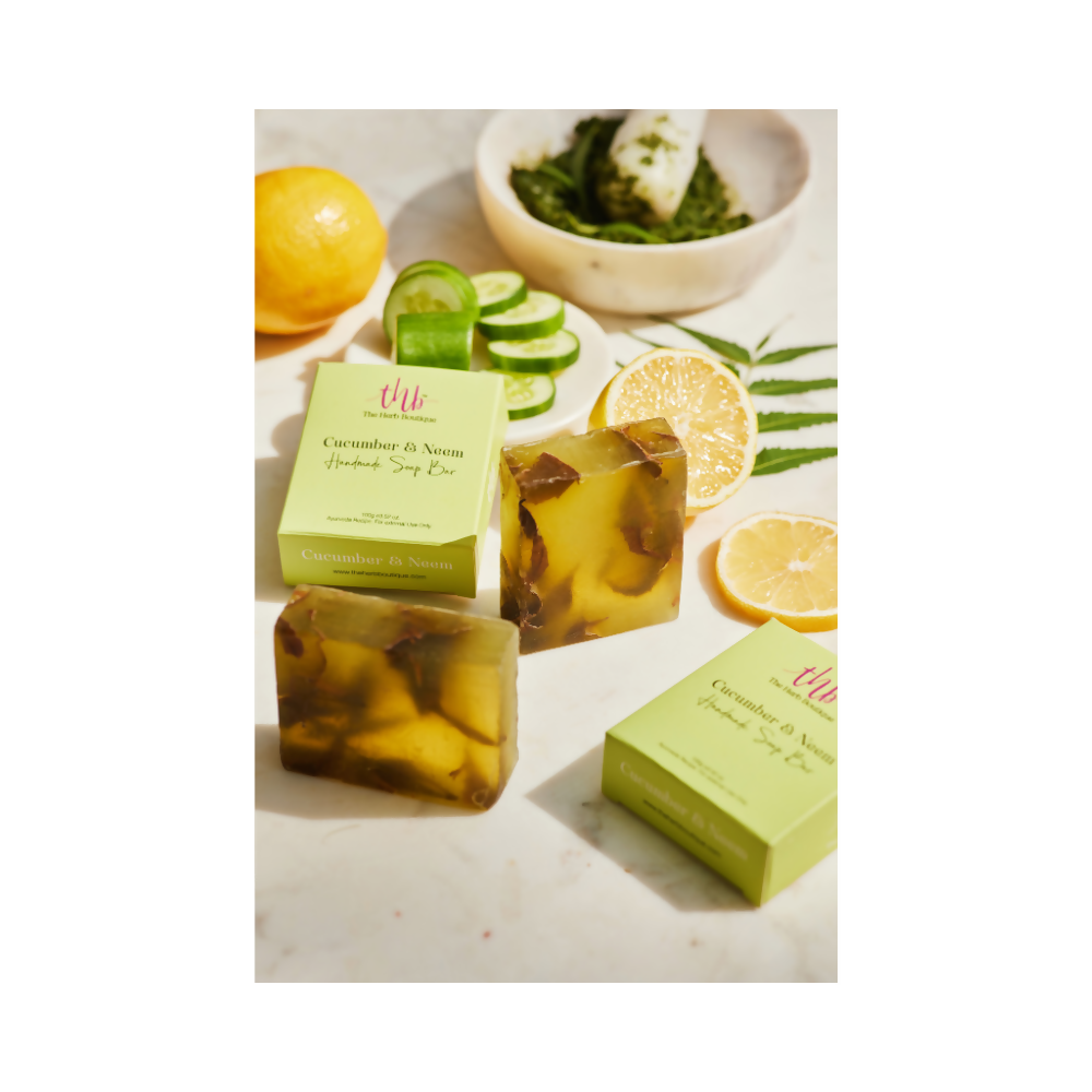 The Herb Boutique Cucumber And Neem Glycerine Soap Bar - Grab2buy