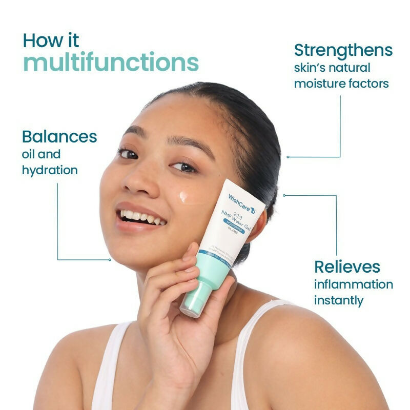 Wishcare 2:1:3 NMF Water Gel Moisturizer for Oily & Sensitive Skin, Oil-Free  Grab2Buy Wishcare Grab2Buy