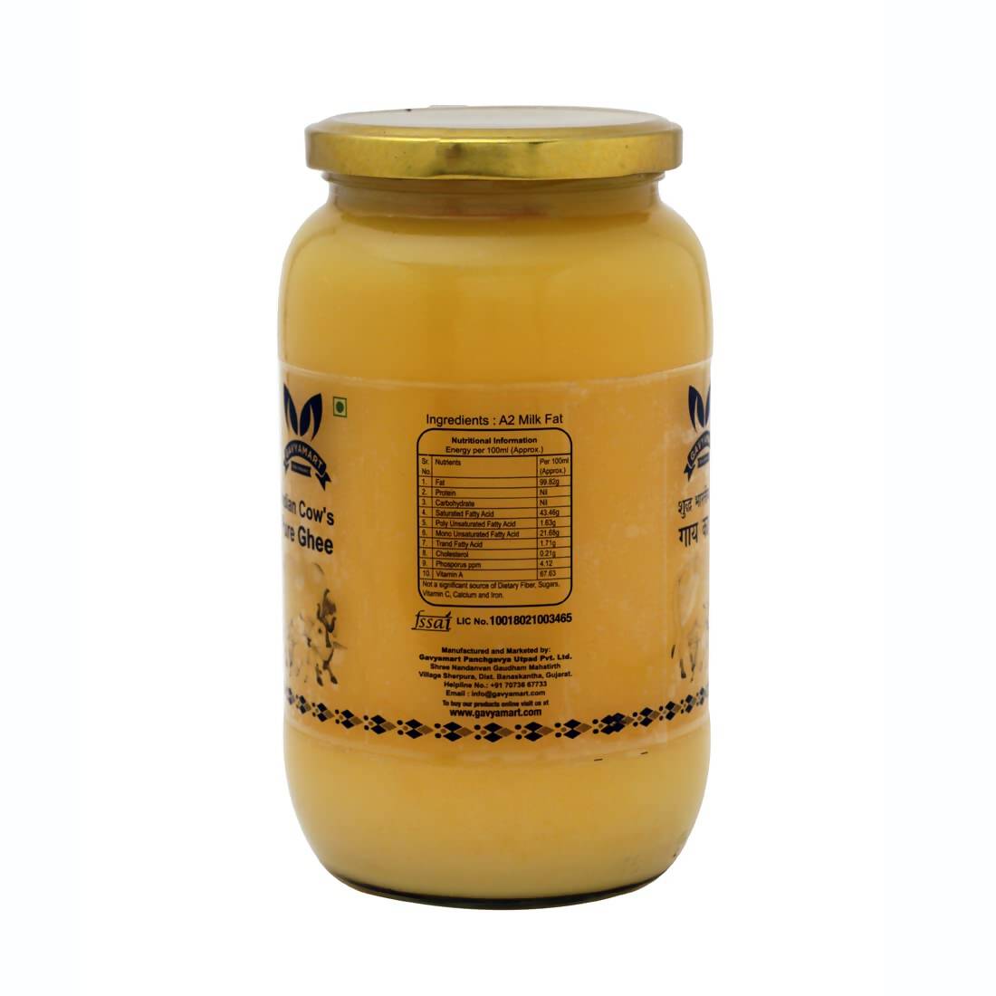 Gavyamart Indian Cow's Pure Ghee | Cultured Cow Desi Ghee | Rich in Nutrients 