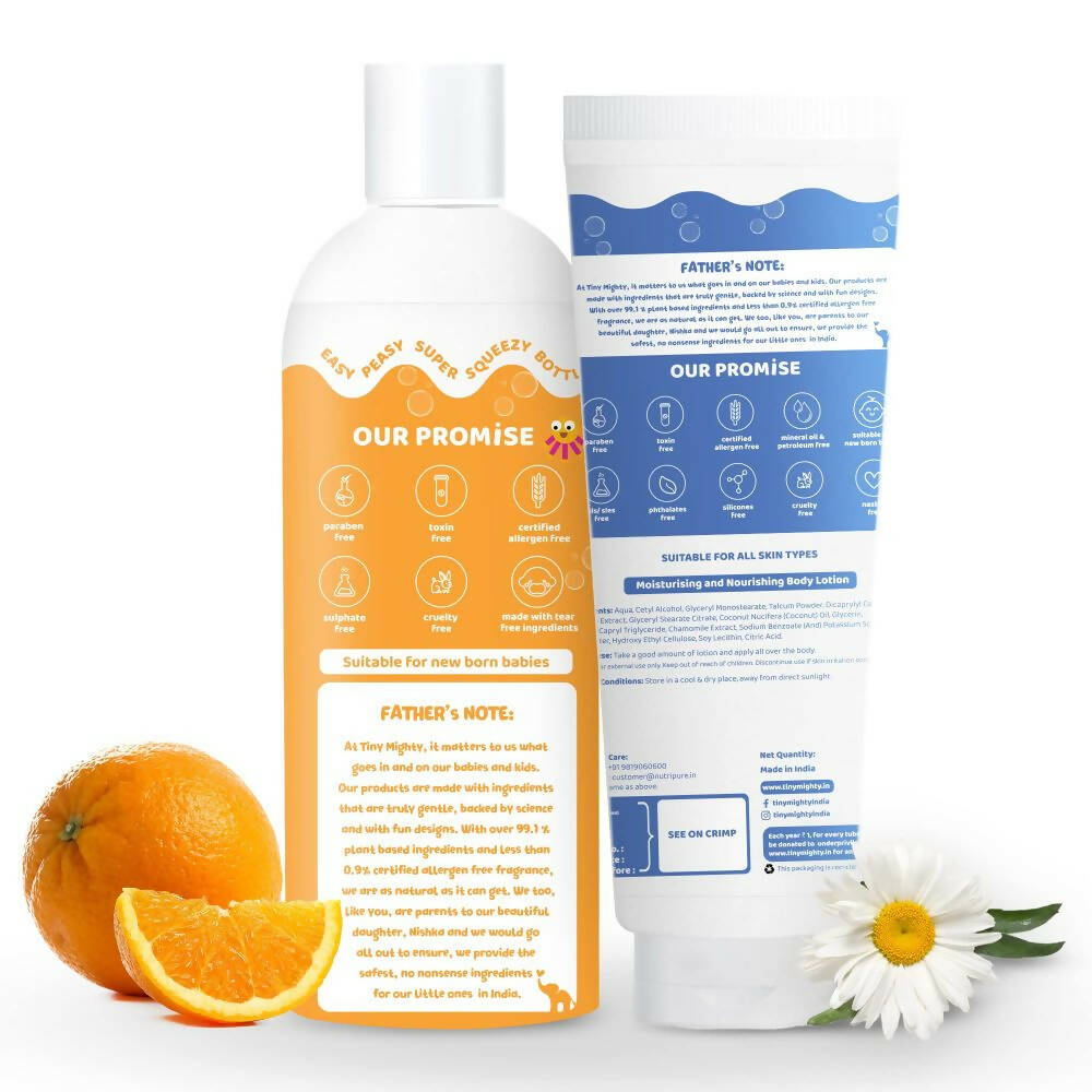 Tiny Mighty Baby Body Wash And Body Lotion Combo  Grab2Buy Tiny Mighty Grab2Buy