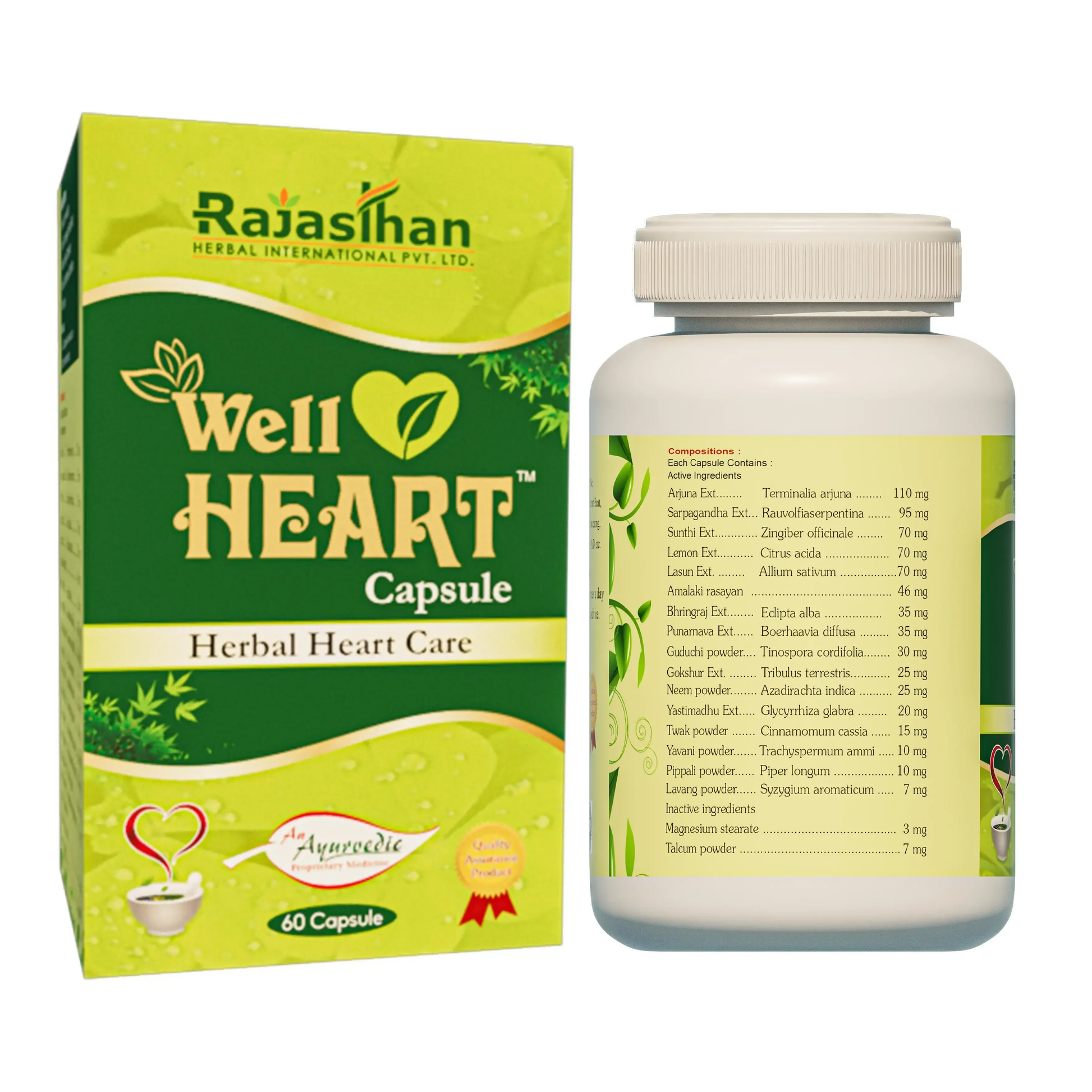 Rajasthan Herbals Well Heart Capsules 