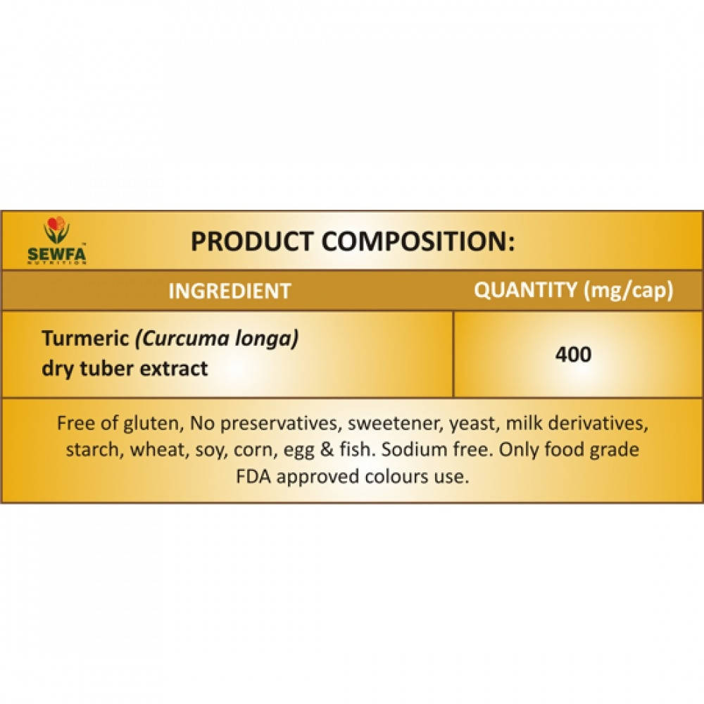 Sewfa Naturals Turmeric Capsules - Grab2buy