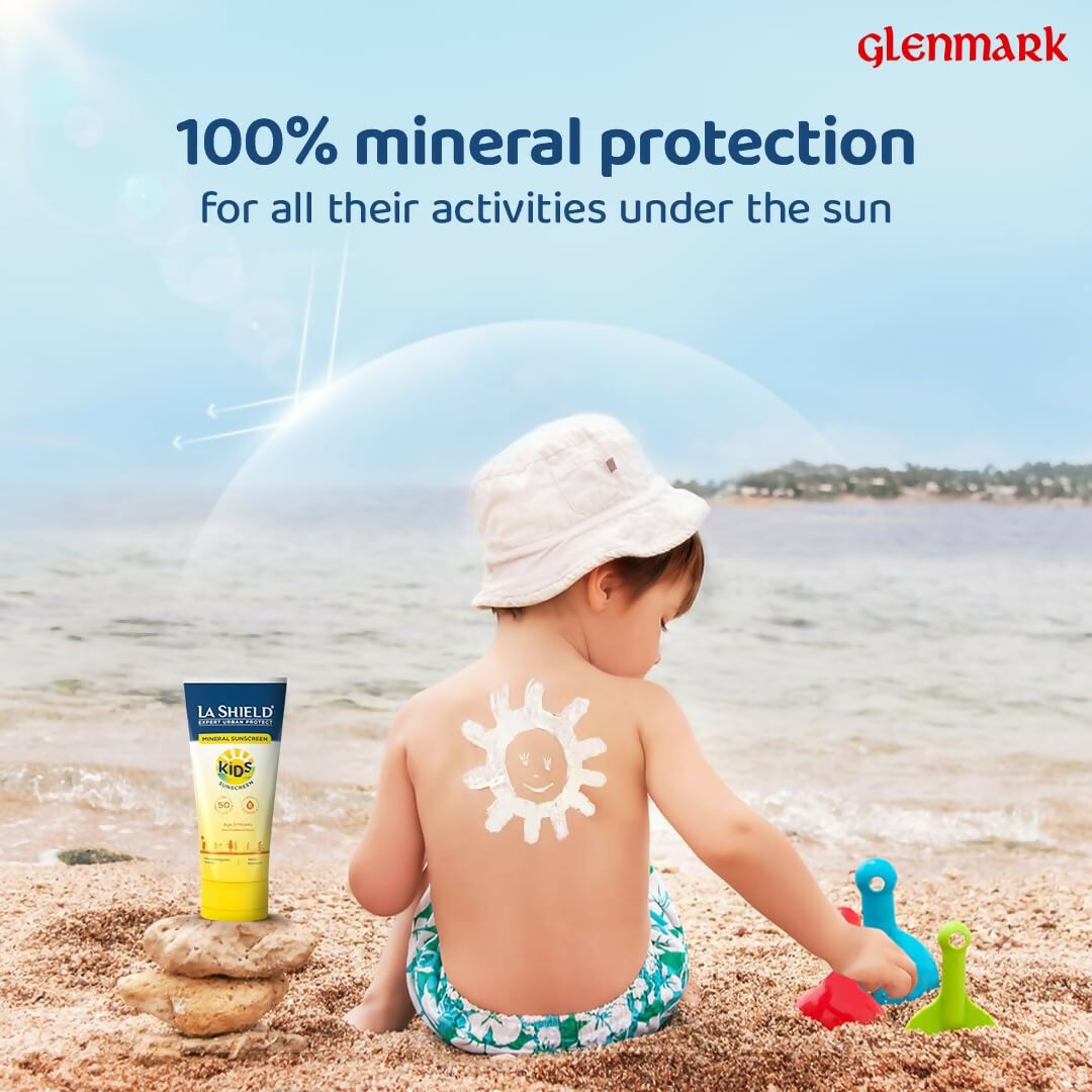 La Shield Kids Mineral Sunscreen Gel SPF 50 PA+++ - Grab2buy