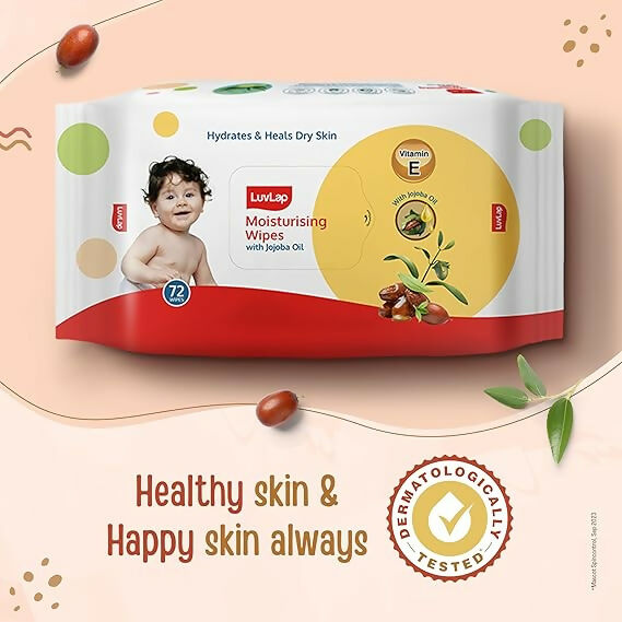 LuvLap Moisturising Wet Wipes without Lid - Jojoba Oil