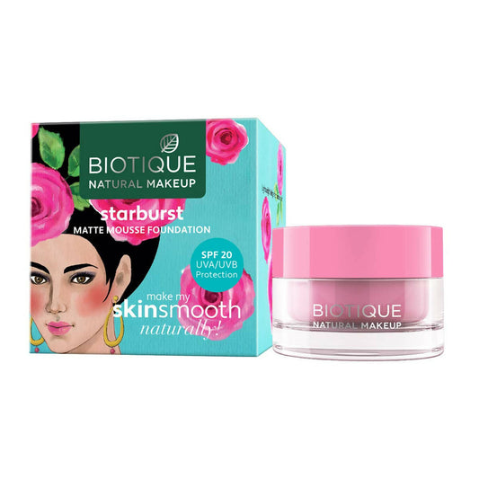 Biotique Natural Makeup Starburst Matte Moussse Foundation-Caramel Mocha 