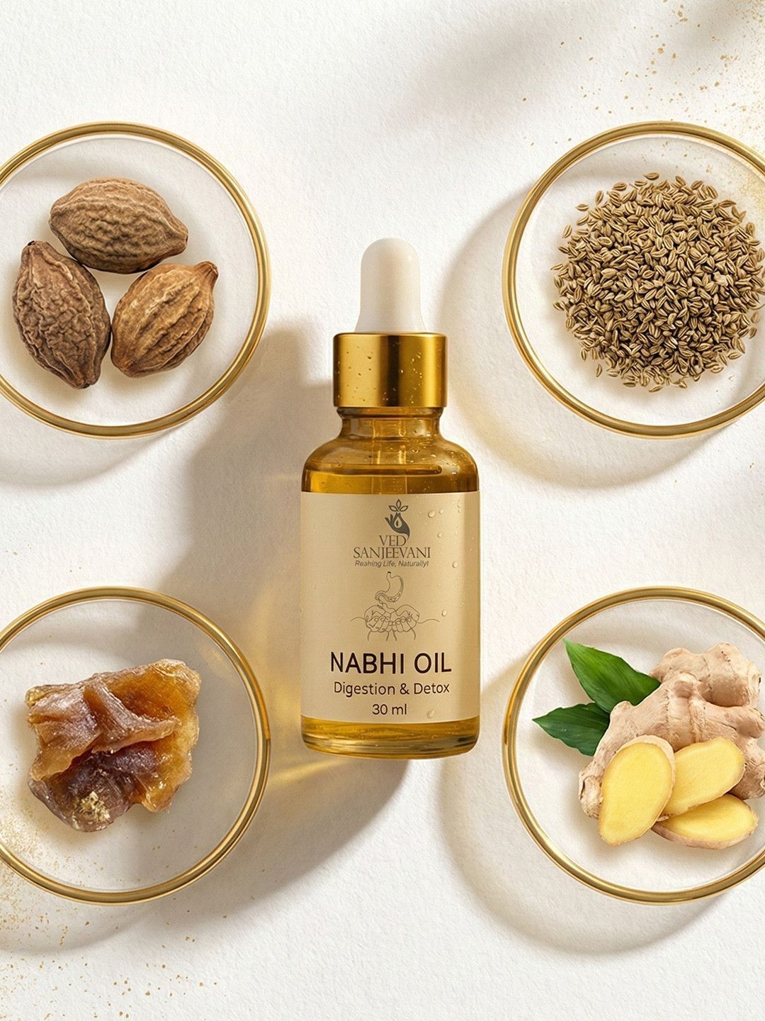 Ved Sanjeevani Digestion & Detox Nabhi Oil  Grab2Buy Ved Sanjeevani Grab2Buy