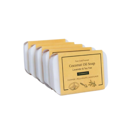 Kaprica Natural Handcrafted Cold Pressed Coconut Oil Soap With Lavender And Tea Tree  Grab2Buy Kaprica Natural Grab2Buy
