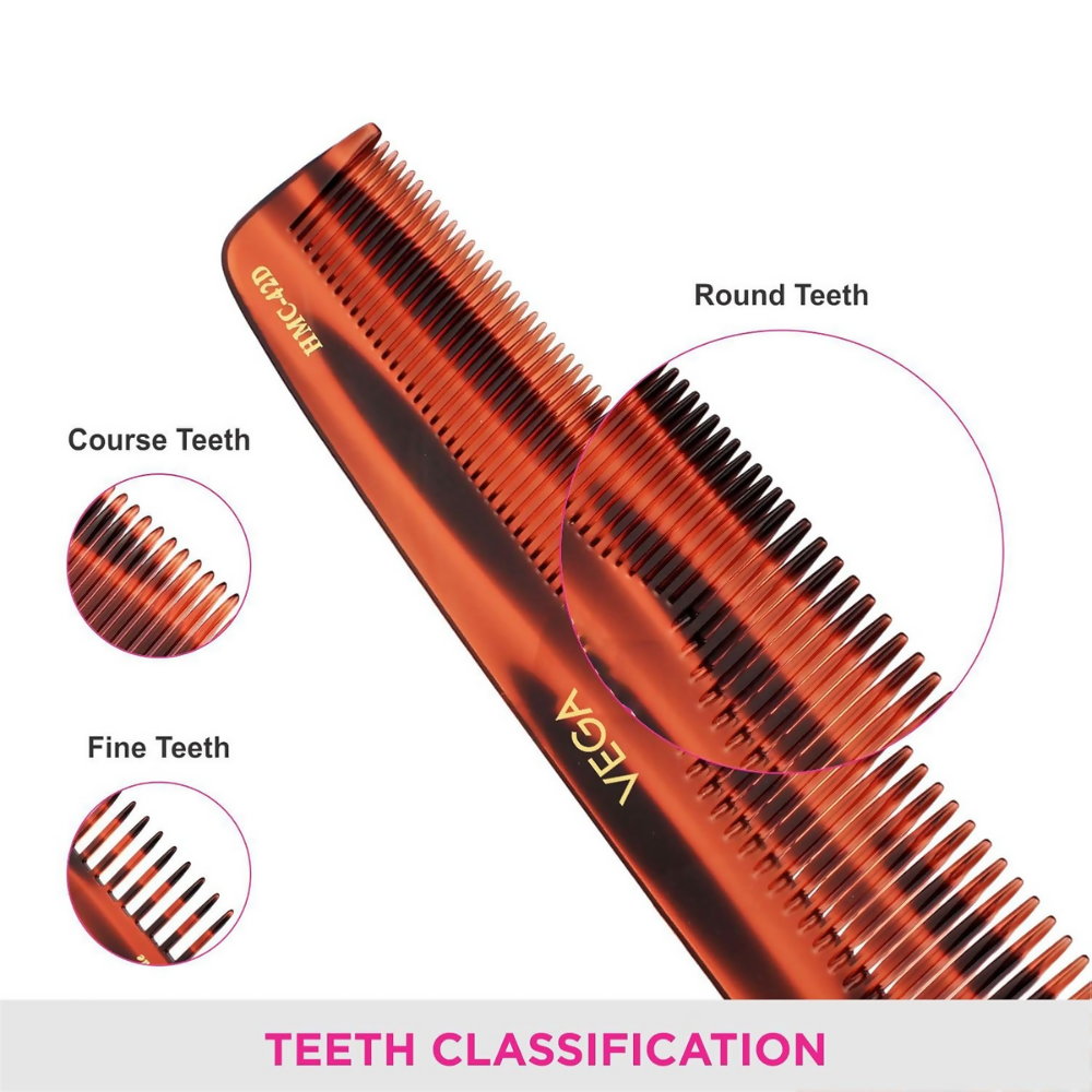 Vega Handcrafted Graduated Dressing Comb - HMC-42D  Grab2Buy Vega Grab2Buy