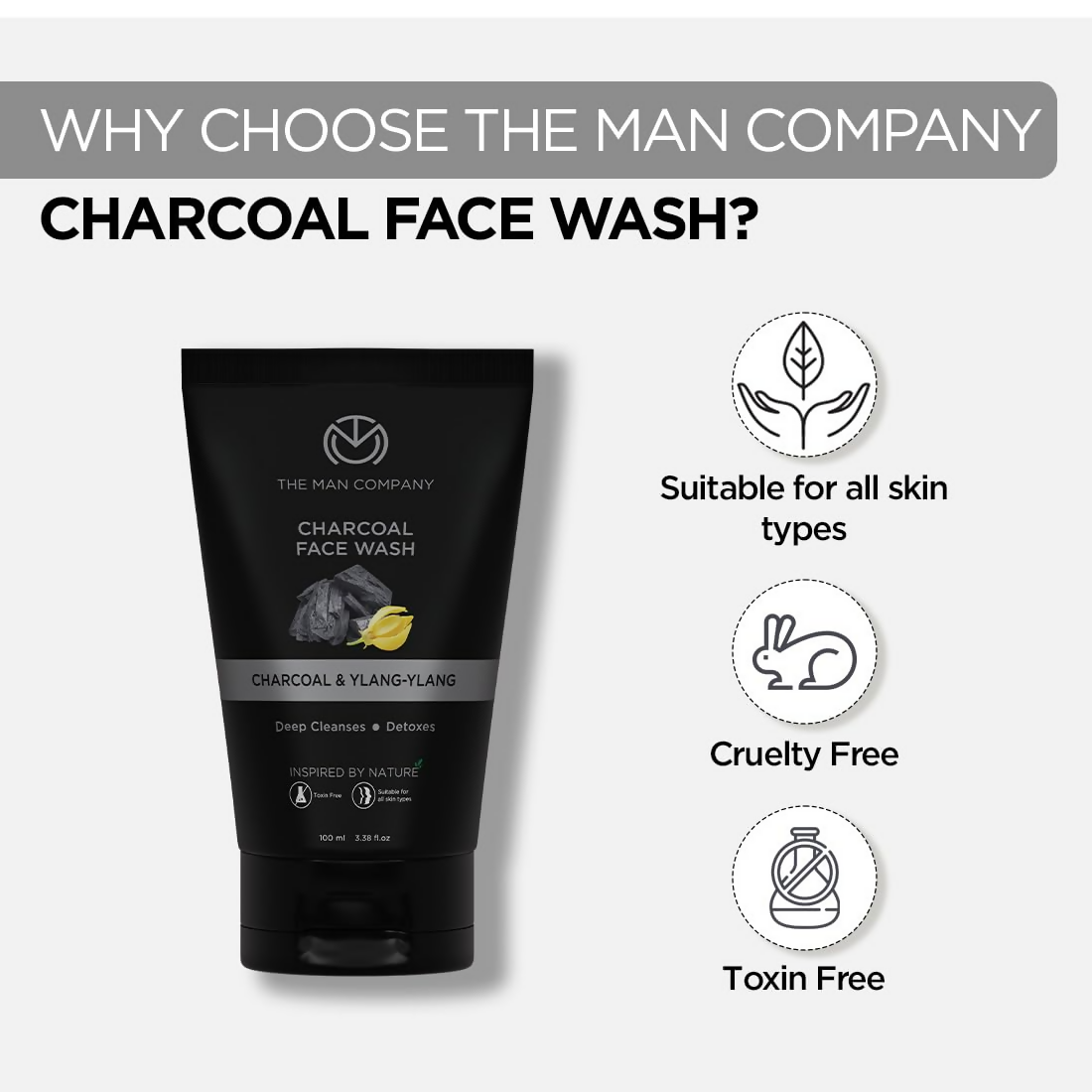 The Man Company Charcoal Face Care Kit  Grab2Buy The Man Company Grab2Buy