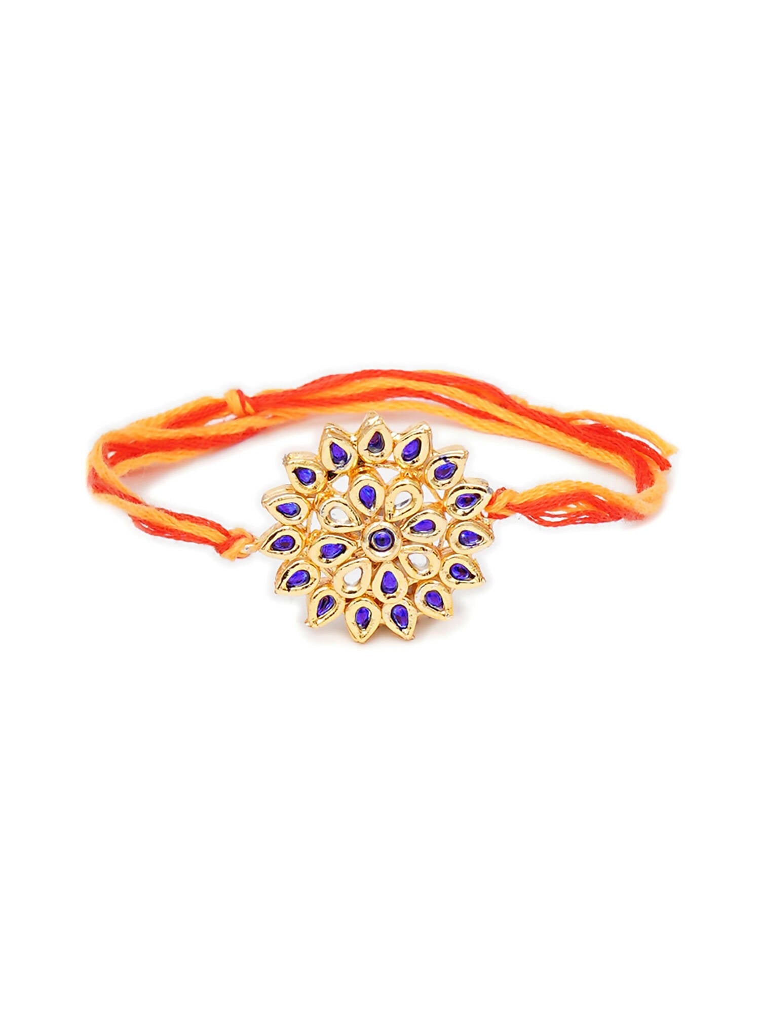 Designer kundan Rakhi - Ruby Raang