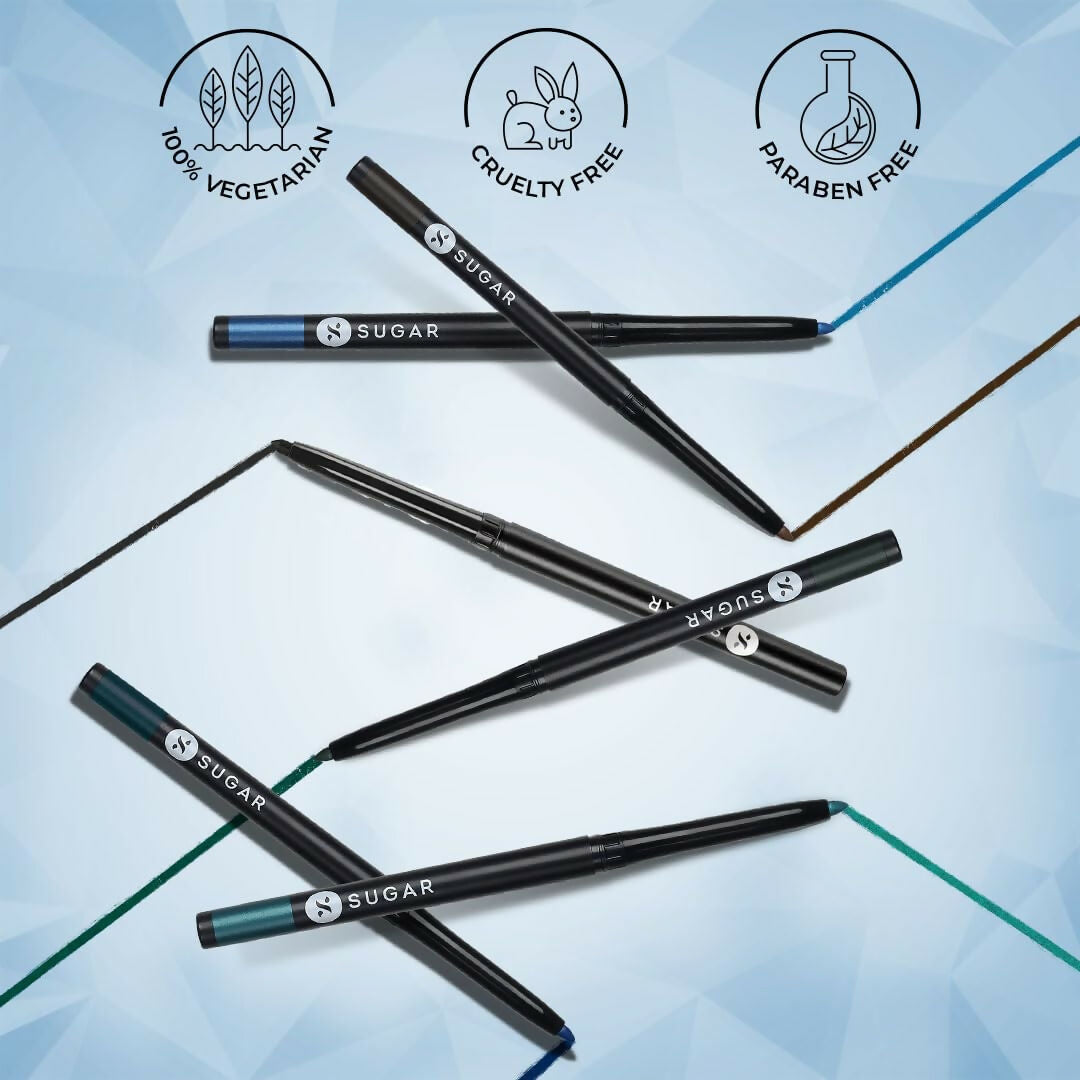 Sugar Cosmetics Kohl of Honour Intense Kajal Upto 12 hrs, Long Lasting, Smudge Proof & Waterproof Kajal - 03 Aqua Lung | Swadesiicart