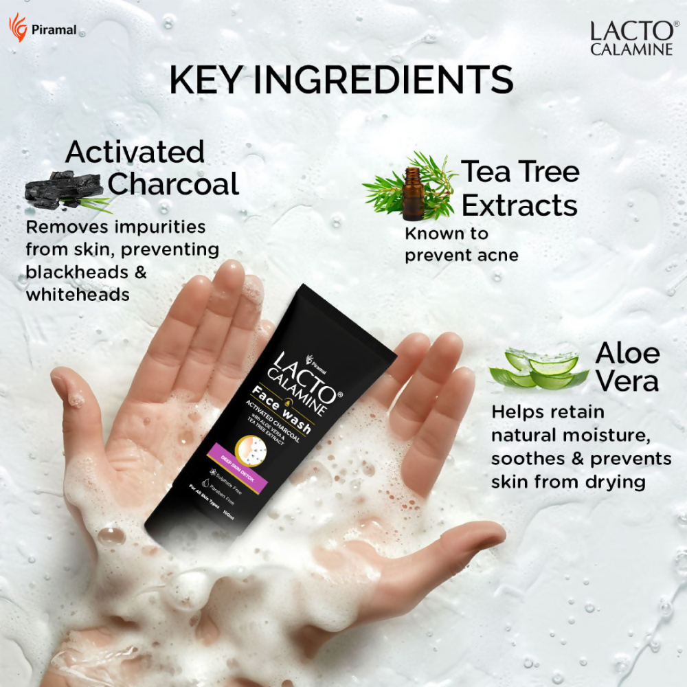 Lacto Calamine Activated Charcoal Face Wash 