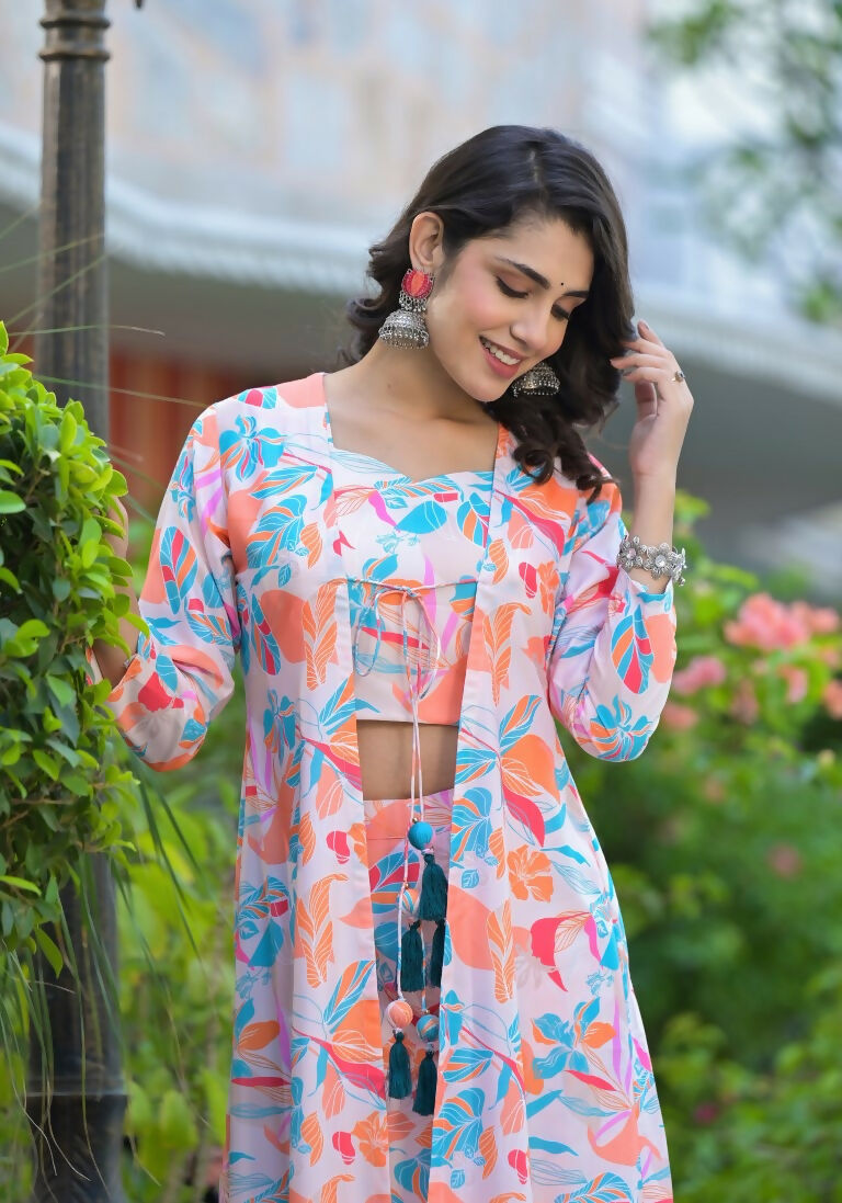 Designer Stylish Off White With Multi Ab Cotton Stitched jacket Style - Anbazaar