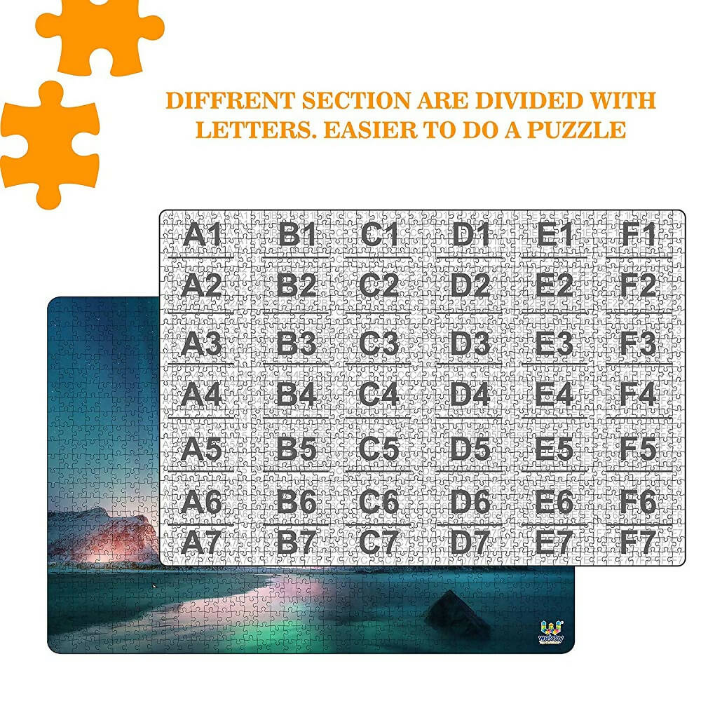 Webby Wooden Aurora Borealis Jigsaw Puzzle-1000 Pcs  Grab2Buy Webby Grab2Buy