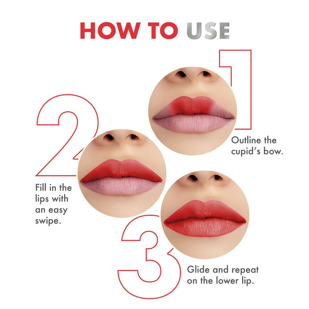 Lakme Cushion Matte Lipstick - Red Bomb Shell 