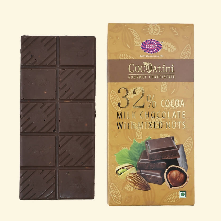 Cocoatini 32% Cocoa Milk Chocolate With Mixed Nuts - Grab2buy