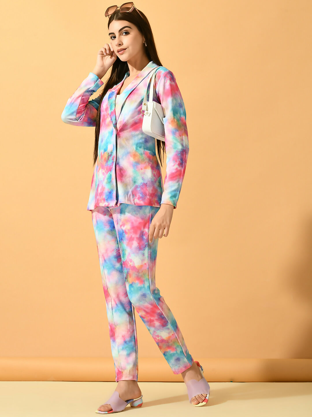 Myshka Women's Multi Printed Ombre Jacket