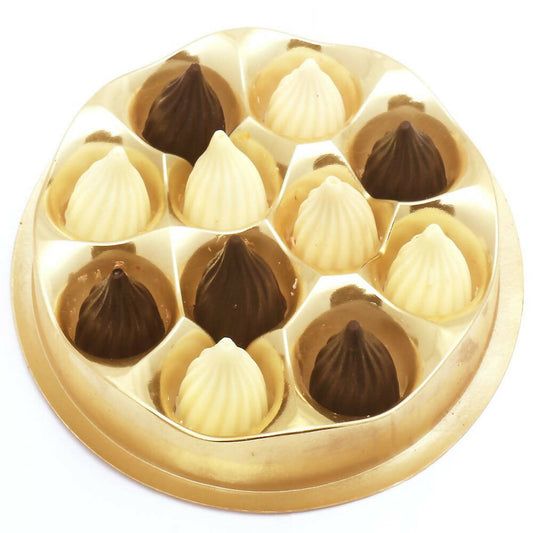 Ghasitaram Dark and White Chocolate Modaks 