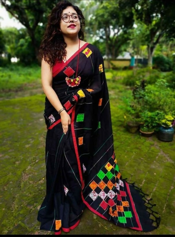 Exclusive Collection Multy Beautiful Cotton Applique Work Grab2Buy 