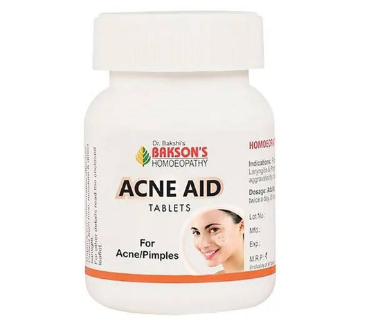 Bakson's Homeopathy Acne Aid Tablets 
