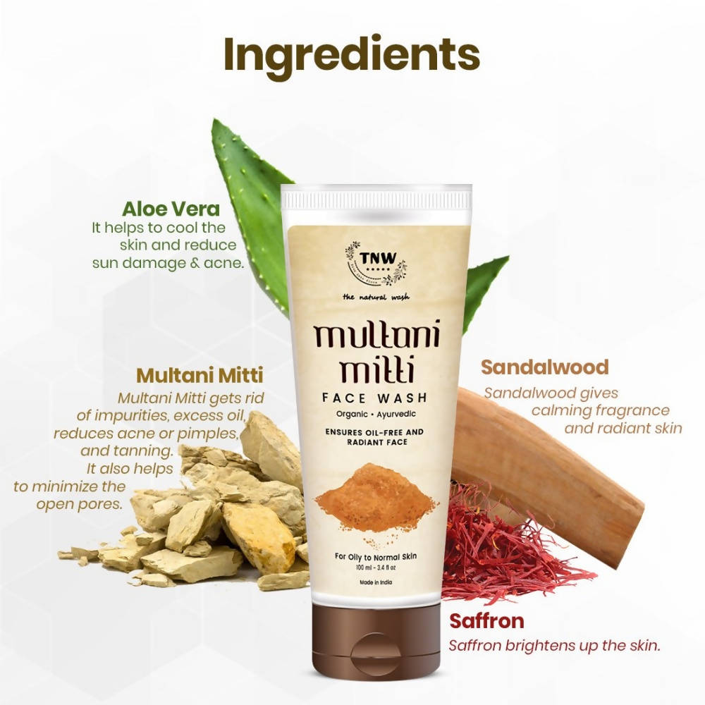 The Natural Wash Multani Mitti Face Wash  Grab2Buy The Natural Wash Grab2Buy