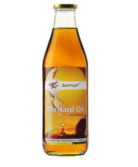 Santrupti Mustard Oil (Cold Pressed) - Grab2buy
