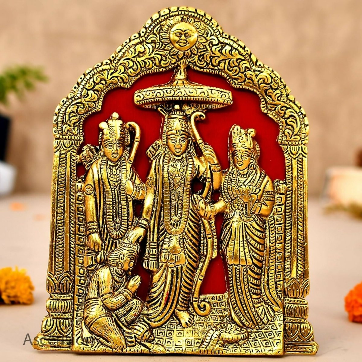 Ascension Metal Plated Ram Darbar Wall Hanging - Grab2buy