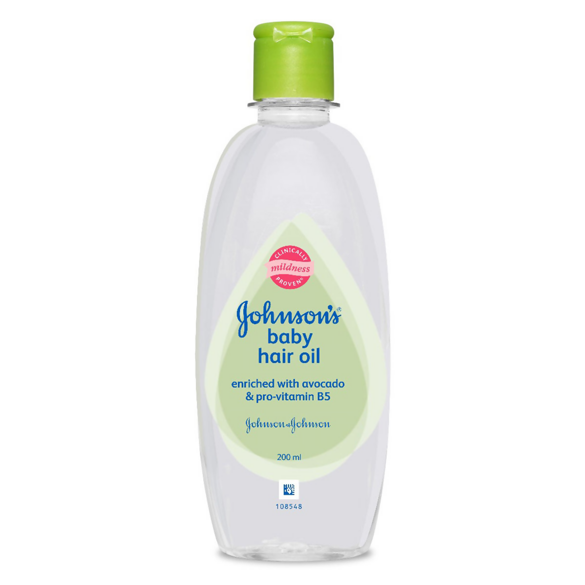 Johnson's Baby Hair Oil with Avocado & Pro Vitamin B5, Nourishes the Hair 