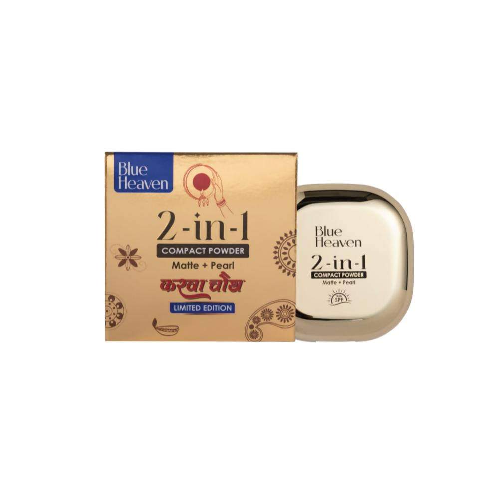 Blue Heaven 2-In-1 Matte + Pearl Compact Powder - Vanilla 