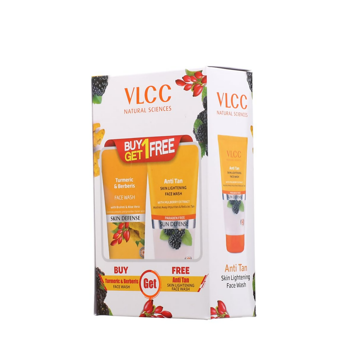 VLCC Turmeric & Berberis Face Wash + Anti Tan Face Wash  Grab2Buy VLCC Grab2Buy
