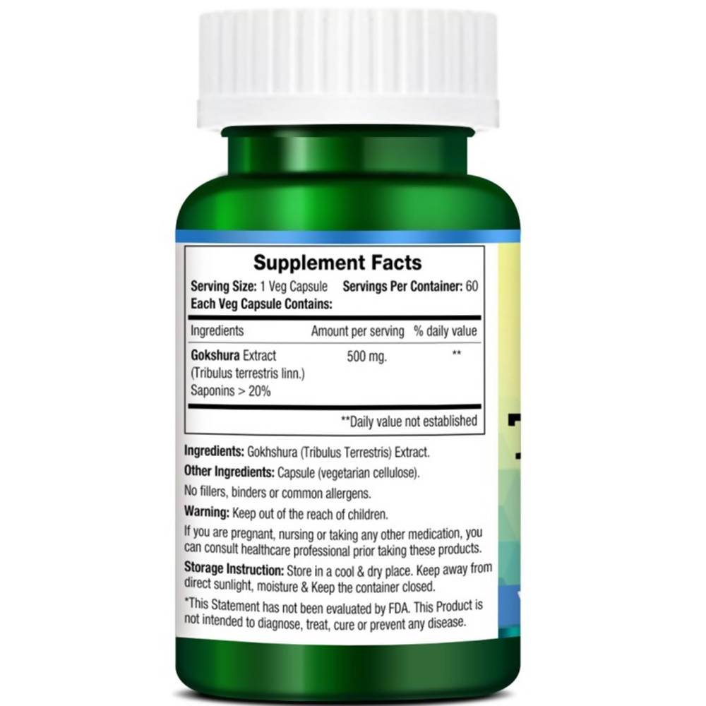 Morpheme Remedies Gokshura Terrestris Capsules 