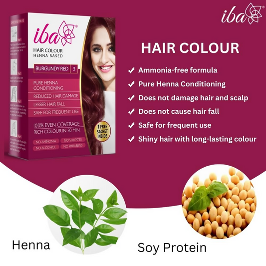 Iba Hair Color - Burgundy Red 