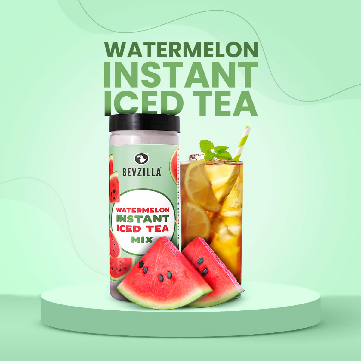 Bevzilla Watermelon Instant Iced Tea Mix 