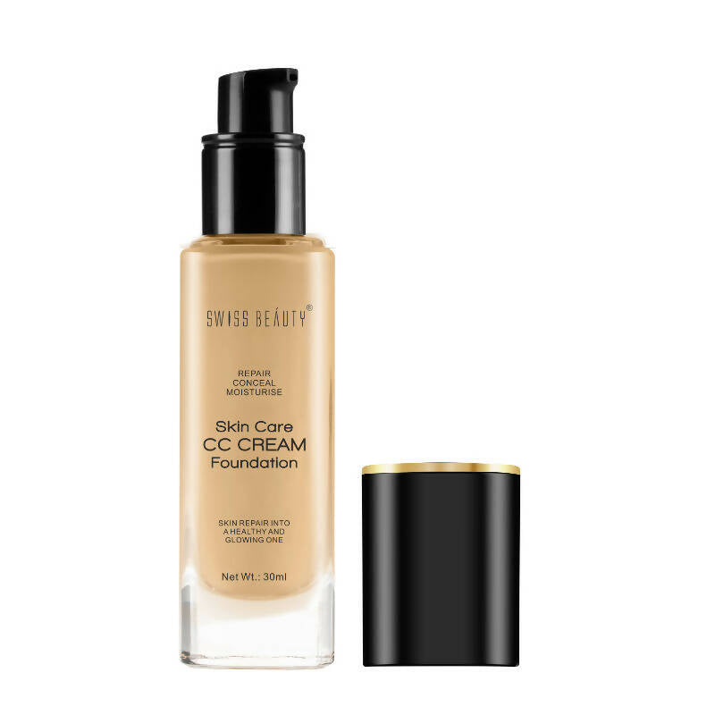 Swiss Beauty Skin Care CC Cream Liquid Foundation - 6 Beige Sand 