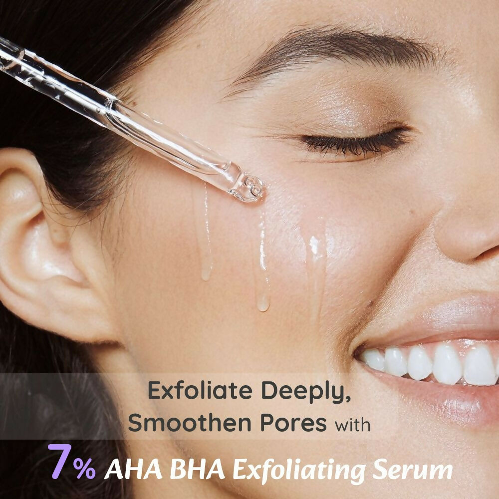 Wild Oak 7% AHA BHA Exfoliating Face Serum Pore Cleansing & Anti-Aging, Anti Acne Serum  Grab2Buy Wild Oak Grab2Buy