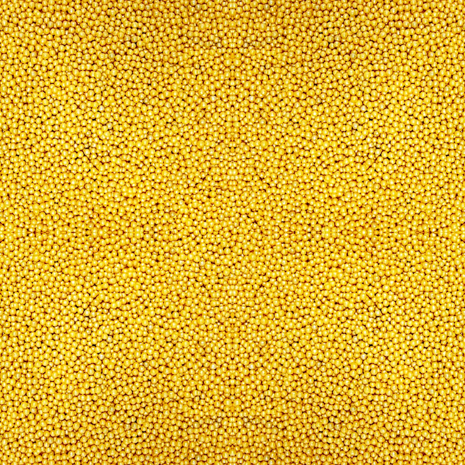 Confect Yellow Disco Balls Sprinkles 2 MM