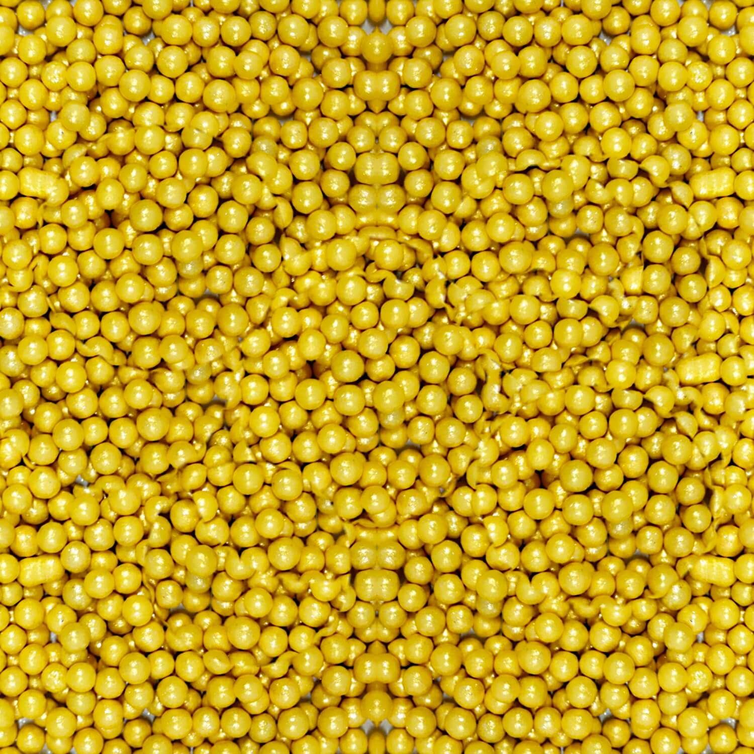 Confect Yellow Disco Balls Sprinkles 6 MM