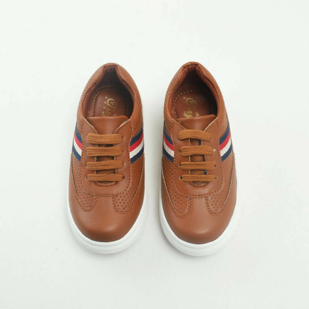 Tiny Bugs Boys Lace Up Casual Sheos - Tan  Grab2Buy Tiny Bugs Grab2Buy