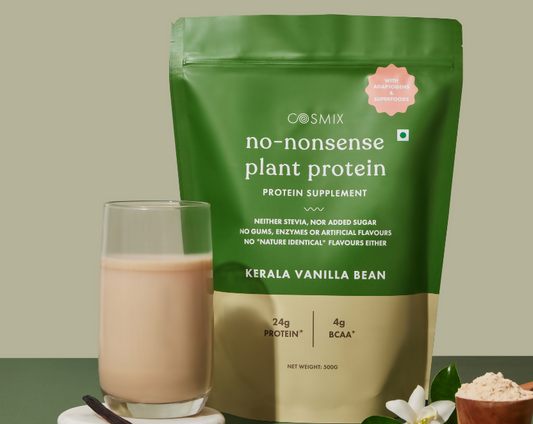 Cosmix No Nonsense Plant Protein Kerala Vanilla Bean  Grab2Buy Cosmix Grab2Buy