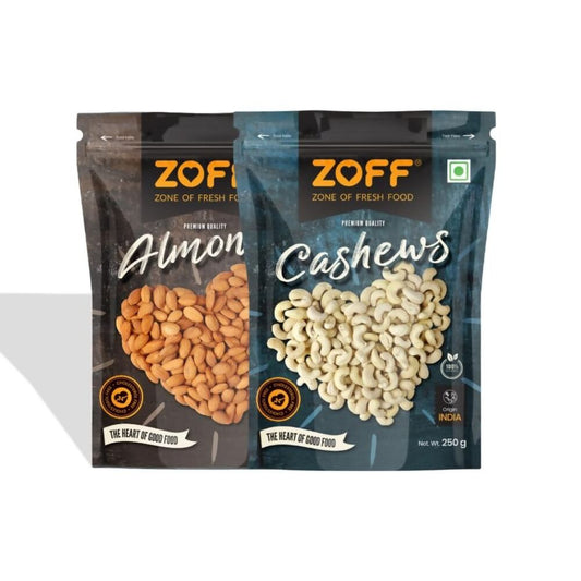 Zoff Premium Almonds & Cashews Combo  Grab2Buy Zoff Foods Grab2Buy