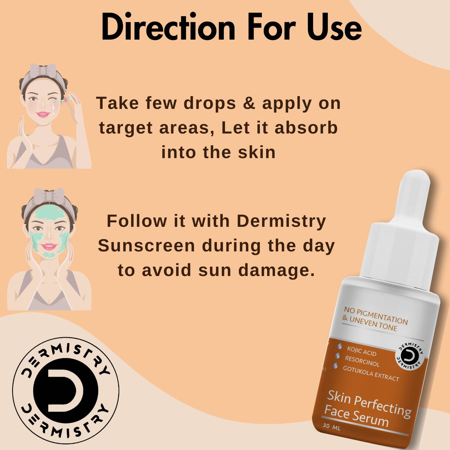 Dermistry Skin Perfecting Face Mask & Skin Perfecting Face Serum 