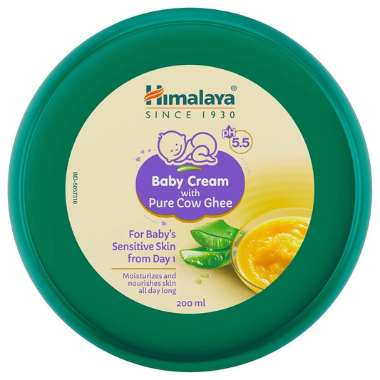 Himalaya Baby Cream with Pure Cow Ghee & pH5.5 For Dry & Sensitive Skin 