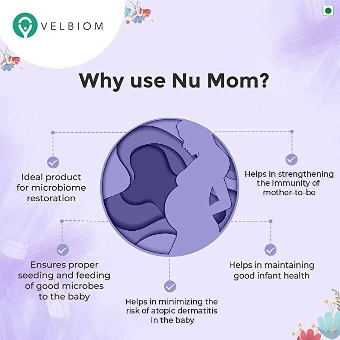 Velbiom Nu Mom Probiotic Health Capsules For Women - Grab2buy