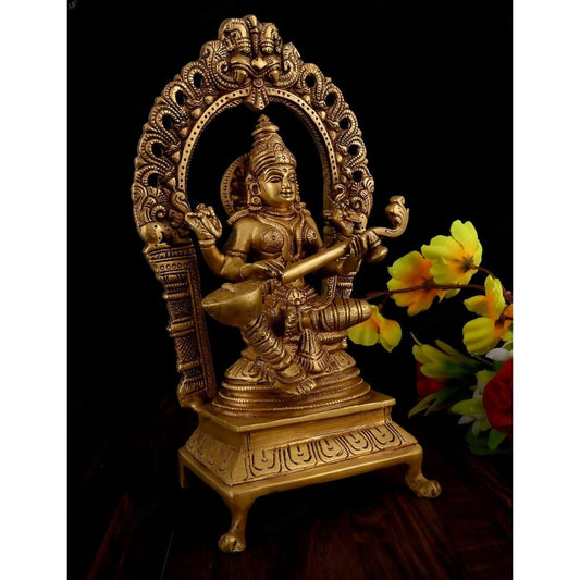 Vintage Gulley Goddess Saraswati Murti - Grab2buy