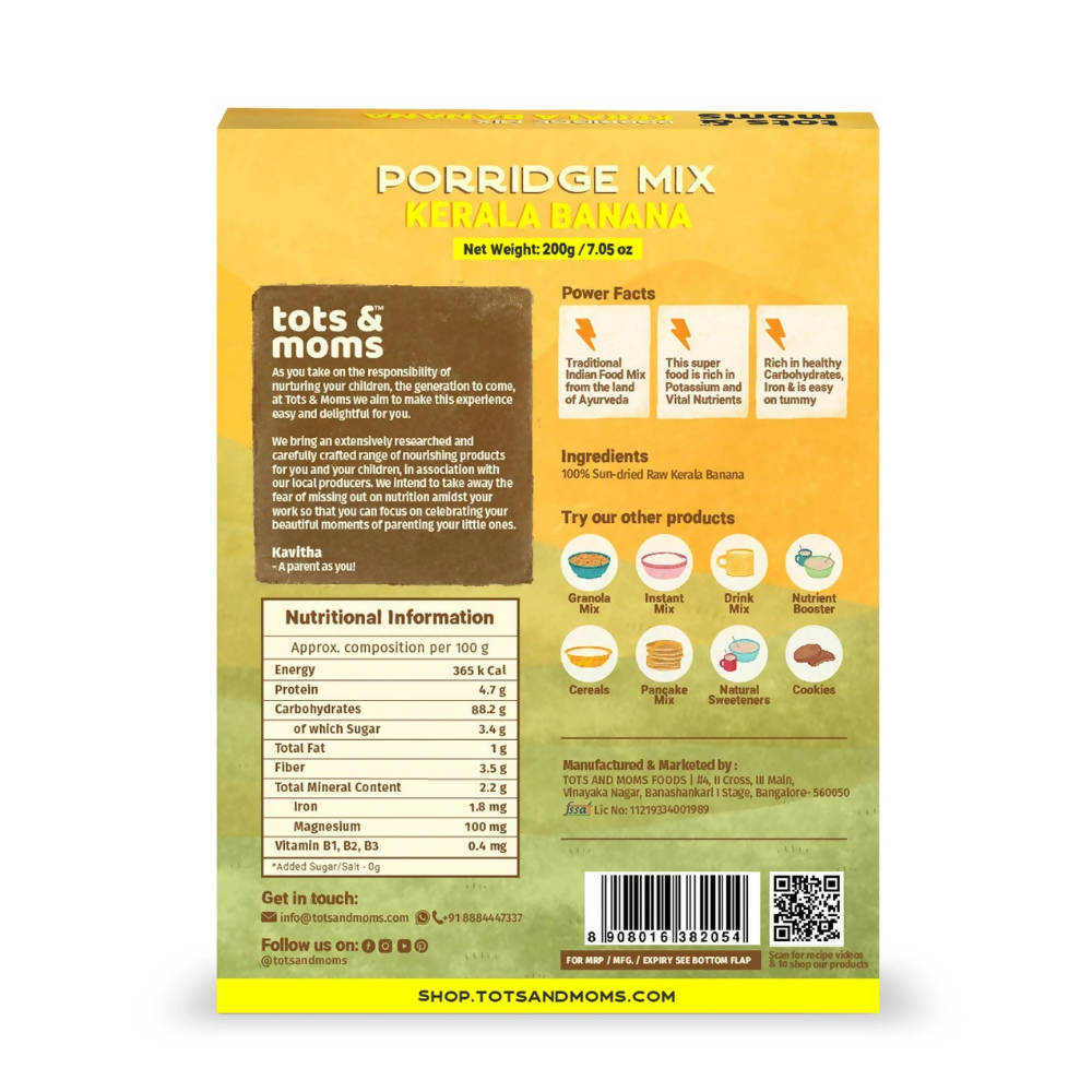 Tots and Moms Kerala Banana Porridge Mix - Grab2buy