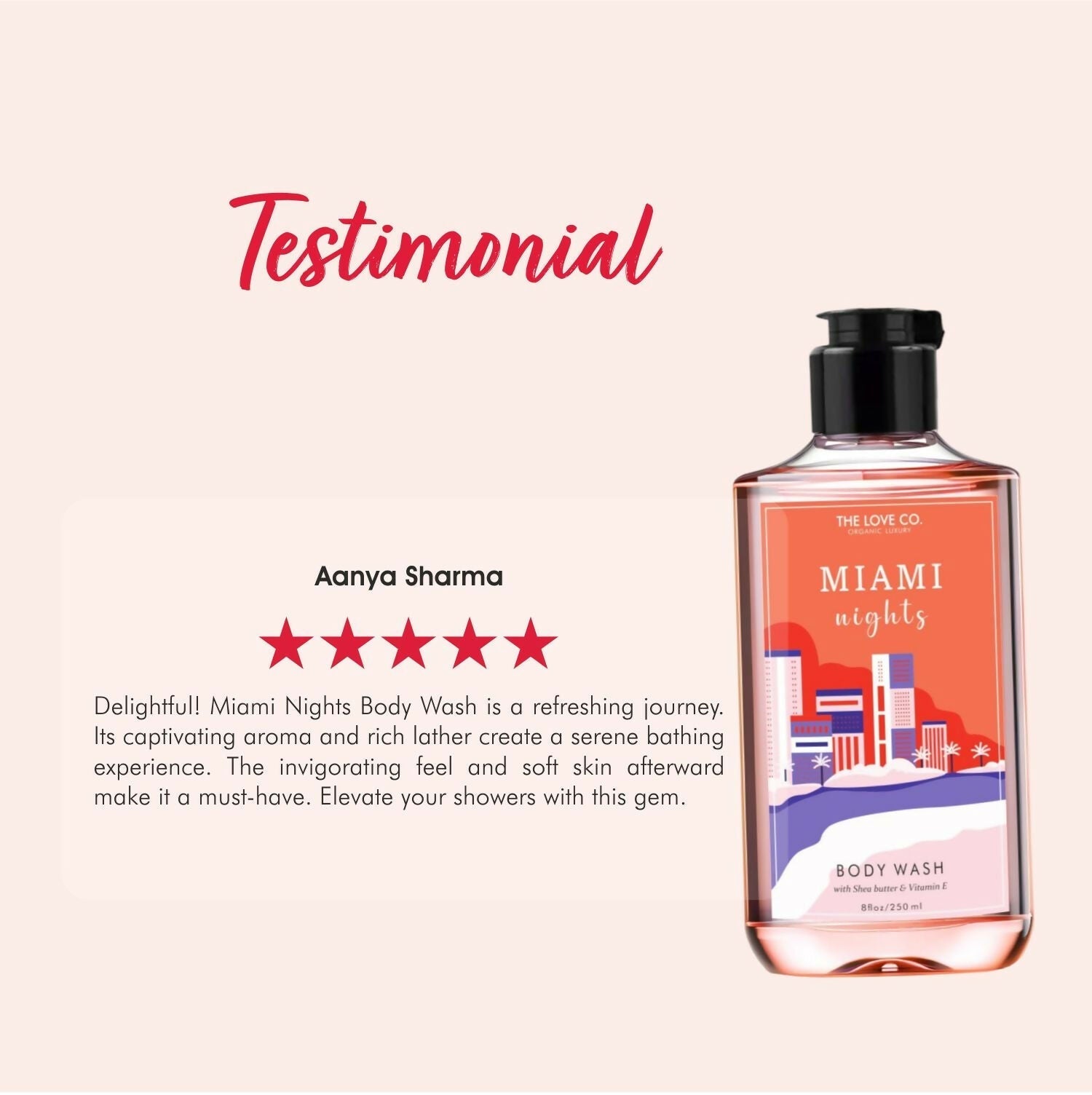 The Love Co. Miami Nights Body Wash  Grab2Buy The Love Co. Grab2Buy