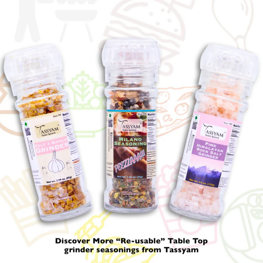 Tassyam Organics Milano Pizza Seasoning Grinder Bottle